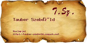 Tauber Szebáld névjegykártya